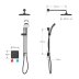 Mira Evoco Dual Outlet Thermostatic Mixer Shower (With HydroGlo) - Matt Black (1.1967.003) - thumbnail image 4
