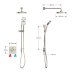Mira Evoco Triple Outlet Thermostatic Mixer Shower (With HydroGlo) - Brushed Nickel (1.1967.011) - thumbnail image 4