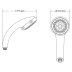 Mira Logic adjustable shower head - chrome (was 450.35) (2.1605.176) - thumbnail image 4