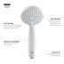 Mira Nectar 90mm 4 Spray Shower Head - White (2.1703.002) - thumbnail image 4