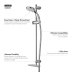 Mira Nectar Shower Fittings Kit/Shower Rail Set - Chrome (2.1703.006) - thumbnail image 4