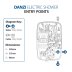 Triton Danzi DuElec Dual Electric Shower 9.5kW - White (GEDADU91) - thumbnail image 4