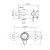 Triton Dene Mini Concentric Exposed Mixer Shower - Chrome (UNDETHEXCM) - thumbnail image 4