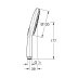 Grohe Rainshower SmartActive 130 3 Spray Shower Head - Chrome (26574000) - thumbnail image 5