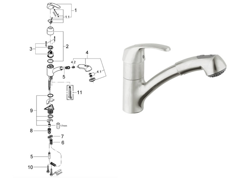 Grohe Alira Single Lever Kitchen Sink