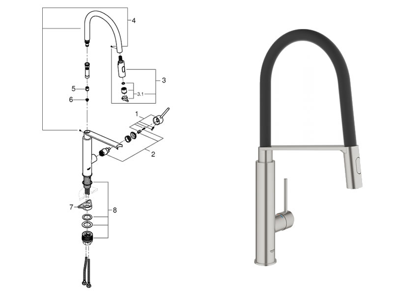Grohe Concetto Single Lever Sink Mixer
