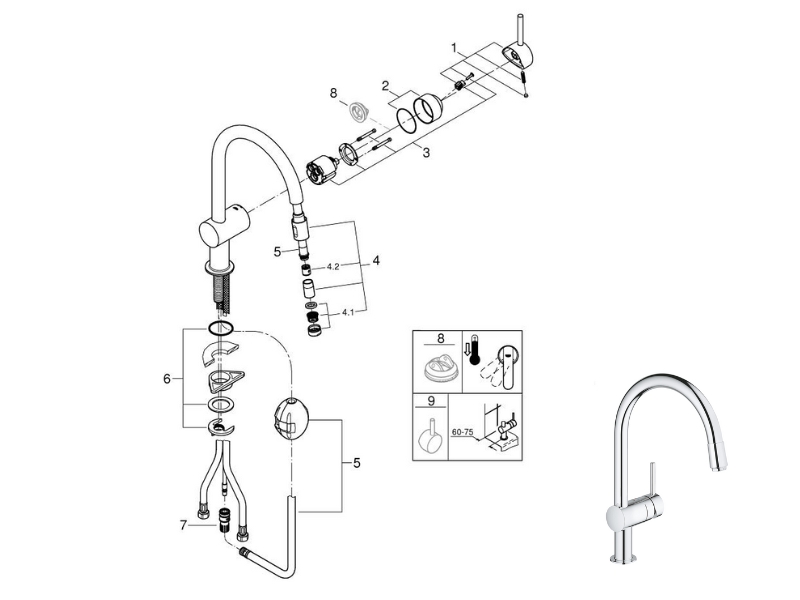 Grohe Minta Single Lever Sink Mixer