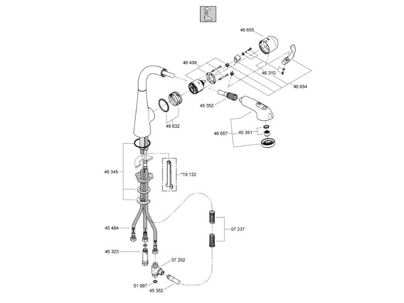 Grohe ladylux cafe parts diagram