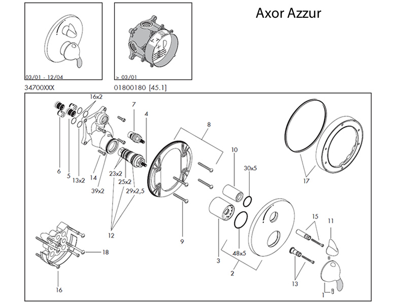 Hansgrohe Axor Azzur Shower Valve