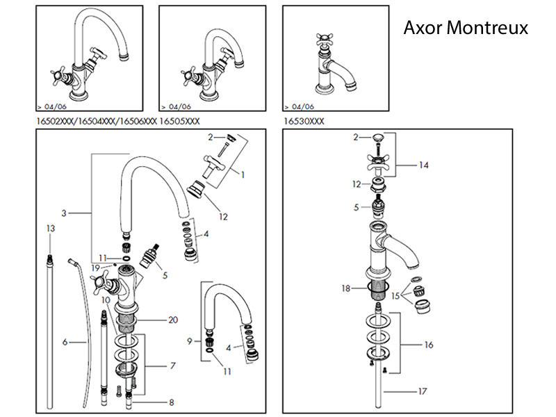 Hansgrohe Axor Montreux Basin Mixer