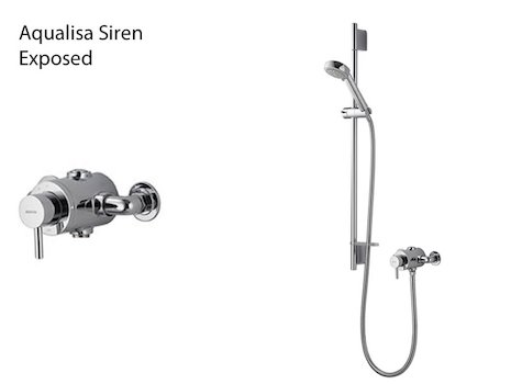 Aqualisa Siren exposed shower valve (SRN001EA) spares breakdown diagram