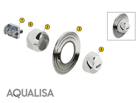 Aqualisa Aquavalve 900 Built-in spares breakdown diagram