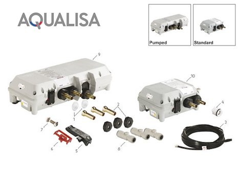 Aqualisa Digital Processor (2001-2009) (Digital Processor) spares breakdown diagram