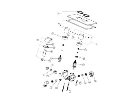 Bristan Prism concealed dual control shower valve (PM TSHCVO C) spares breakdown diagram