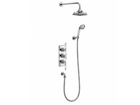 Burlington Burlington Trent Thermostatic Concealed Two Outlet Shower Valve (TF3S) spares breakdown diagram