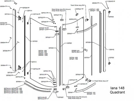 Daryl Iana 148 quadrant spares breakdown diagram