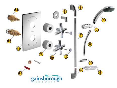 Gainsborough GS700 (GS700) spares breakdown diagram