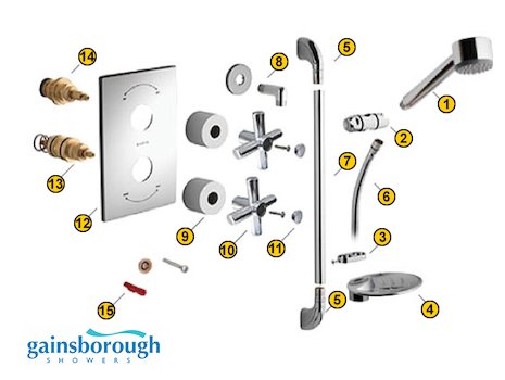 Gainsborough TT07 (TT07) spares breakdown diagram