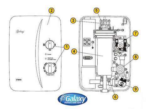 Galaxy G7000S (G7000S) spares breakdown diagram