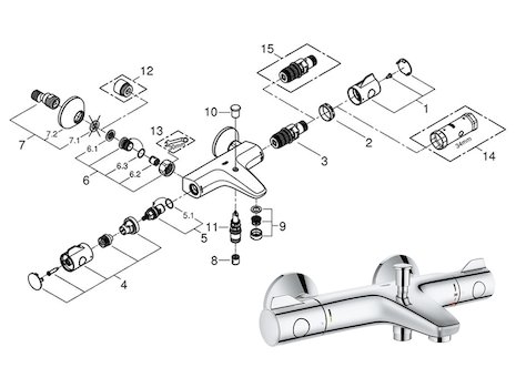 Grohe joint Universal 0122400M 11 x 2, paquet de 10 pièces