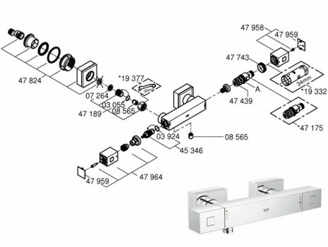 Inferieur niets Oceanië Grohe ceramic head part/flow cartridge | Grohe 45346000 | National Shower  Spares