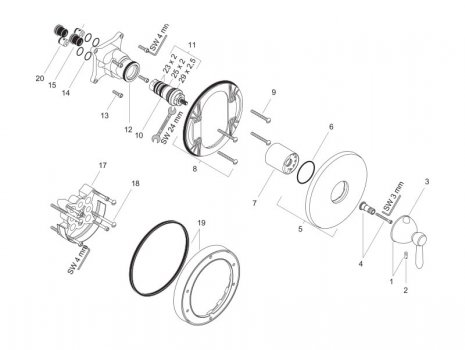 Rand Ineenstorting Integratie hansgrohe Shower Spares | hansgrohe Spare Parts | National Shower Spares