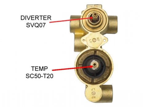 Hudson Reed twin shower valve spares breakdown diagram
