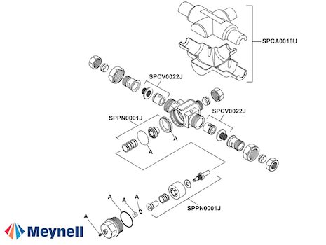 Meynell Safemix 15/3 (PESM0620J) spares breakdown diagram