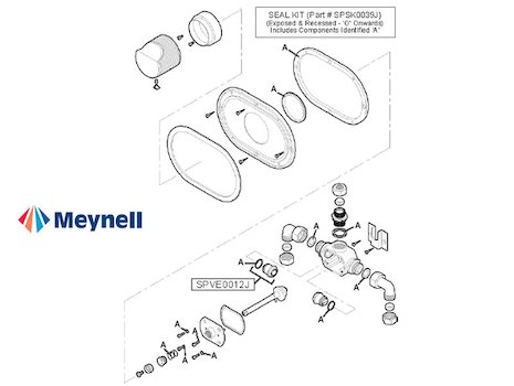 Meynell Blendamix Built-in (Blendamix) spares breakdown diagram