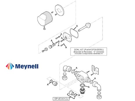 Meynell Blendamix Exposed (Blendamix) spares breakdown diagram