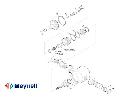 Meynell Niagara (Niagara) spares breakdown diagram