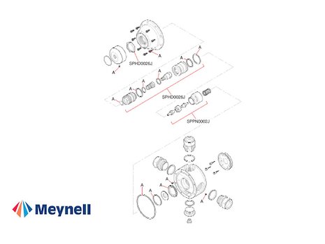 Meynell Safemix 28 (Safemix 28) spares breakdown diagram