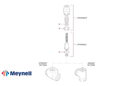 Meynell Safemix SM2 Checkvalve (SM2) spares breakdown diagram