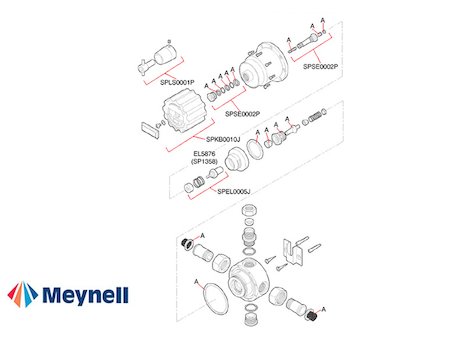Meynell Safemix SM2 (Safemix SM2) spares breakdown diagram