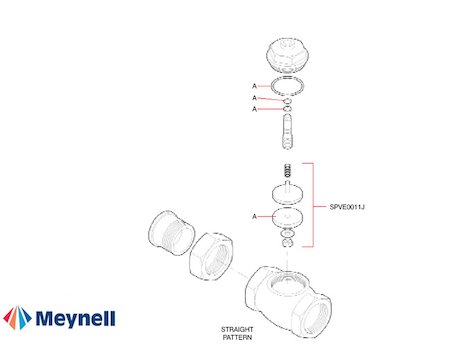 Meynell Safemix SM6 Checkvalve (SM6) spares breakdown diagram