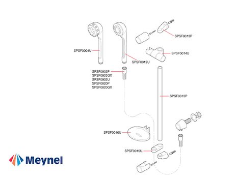 Meynell Tandiline (Tandiline) spares breakdown diagram