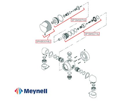 Meynell Victoria Exposed (Victoria) spares breakdown diagram