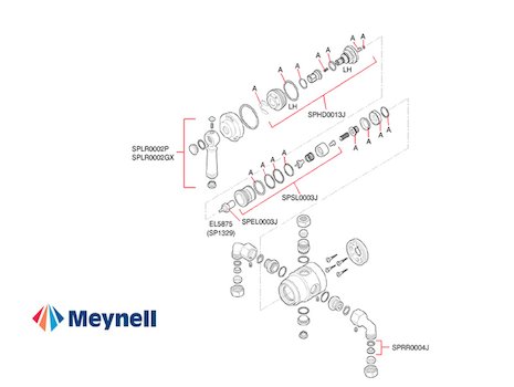 Meynell Viscount (Viscount) spares breakdown diagram