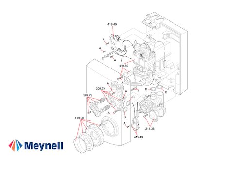 Meynell Vitesse (Vitesse) spares breakdown diagram