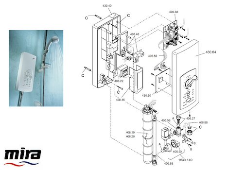 Mira Advance Flex (1999-2003) spares breakdown diagram