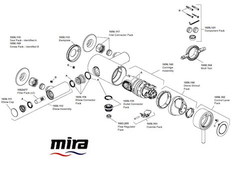 Mira Element SLT EV (1.1656.011) spares breakdown diagram