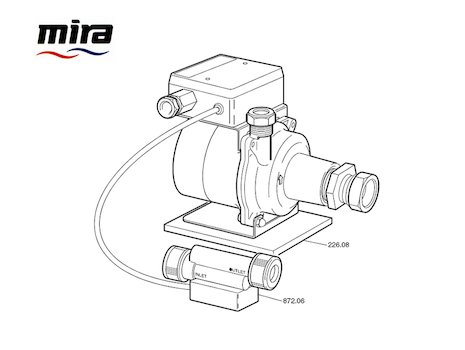 Mira Enhance spares breakdown diagram