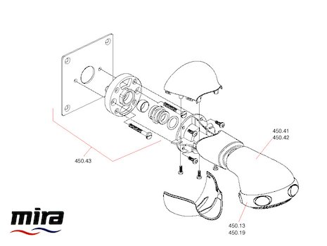 Mira Linesse BIR fittings spares breakdown diagram