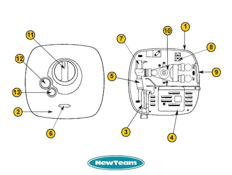 Newteam 1500-XT (1500XT) spares breakdown diagram