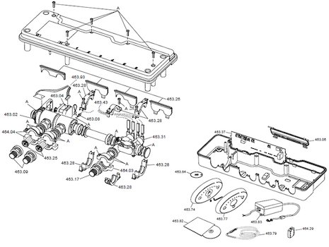 Rada Sense shower T3 (1.1503.682) spares breakdown diagram