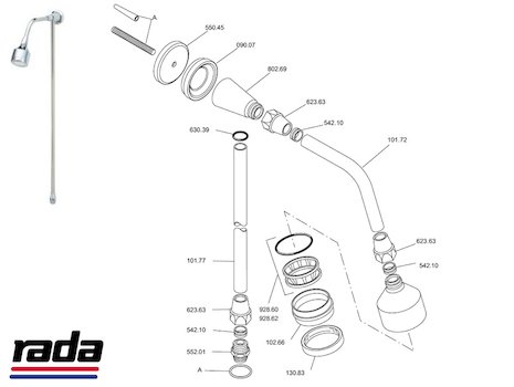 Rada ER-S 310 (1.0.108.45.1) spares breakdown diagram