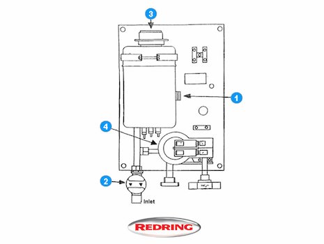 Redring Super 7 (1980-1985) (Super 7) spares breakdown diagram