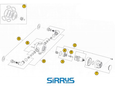 Sirrus Opac TS1503ECP (TS1503ECP) spares breakdown diagram