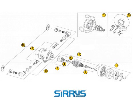 Sirrus Stratus TS1875ECP (1996-2012) (TS1875ECP) spares breakdown diagram