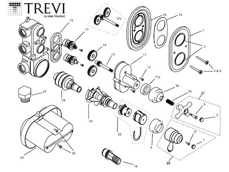 Trevi Therm Traditional E3115AA (Therm Traditional) spares breakdown diagram